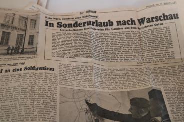Preview: alte Zeitungsseite  Der Stoßtrupp 1941 - Sonderurlaub in Warschau
